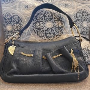 Juicy Couture Small Leather Shoulder Bag in